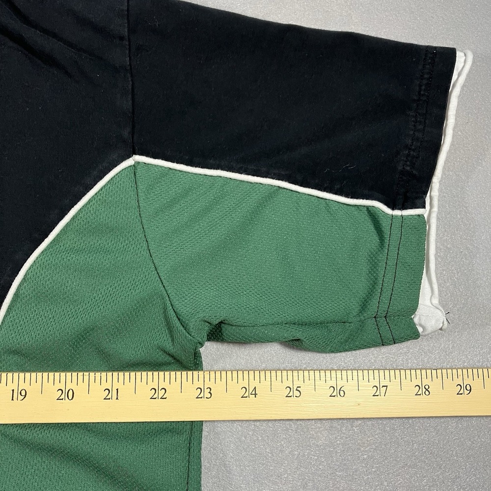 Guinness Y2k Ireland Rugby Shirt Men L Green Black Short Sleeve Polo Jersey 1759 - Picture 5 of 7